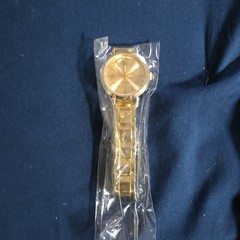Quartz Analog Gold Tone Round Dial Metal Bracelet Watch Arabic/Stick 12-Hour