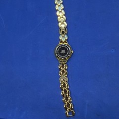 Women’s ELIZABETH TAYLOR White Diamonds Gold Tone Bracelet Watch, 27mm, Runs