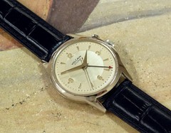 1950’s Vintage VULCAIN Cricket ALARM, Stunning SILVER Dial, Serviced