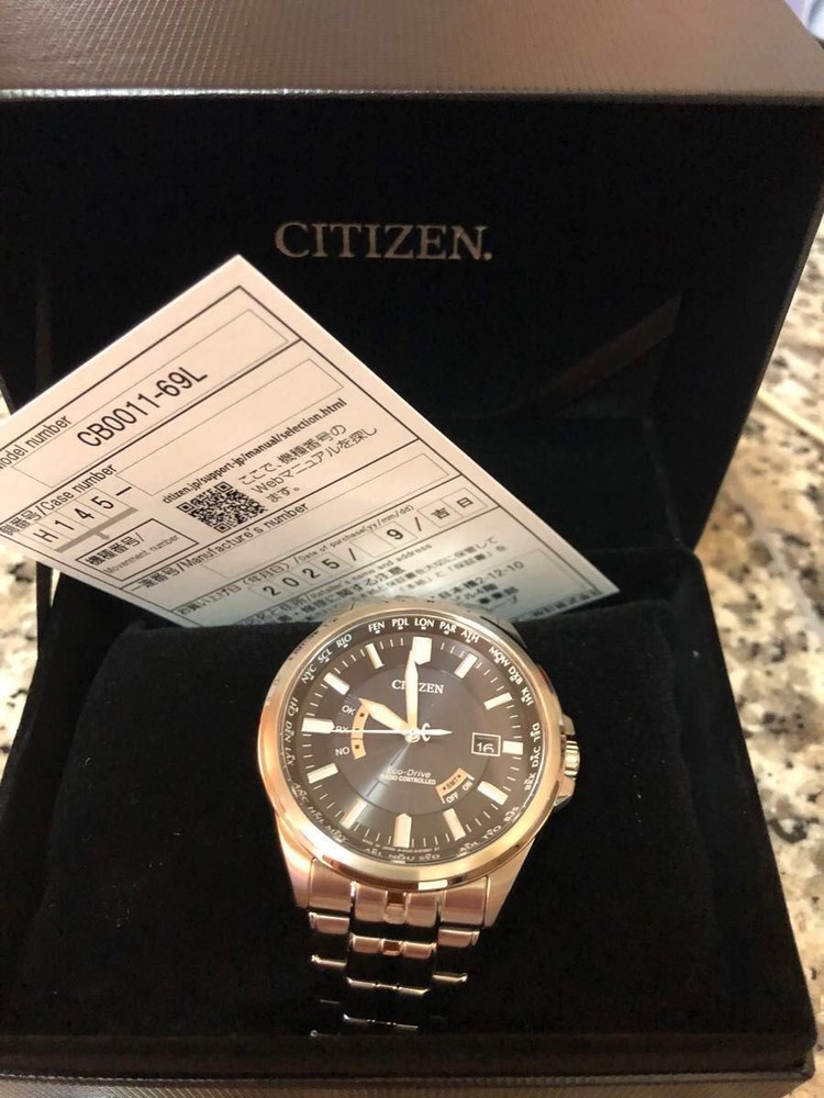 Citizen Collection Eco Drive Radio Clock Multi Reception Type CB0011 69L Men’s N