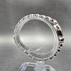 Wittnauer Watch Women 17mm MOP Dial Silver Tone Crystal Bezel Oval New Battery