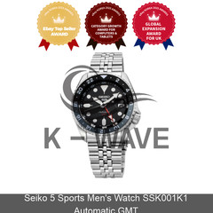 Seiko 5 Sports Men’s Watch SSK001K1 Automatic GMT Express / Genuine