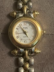 Anne Klein Vintage Quartz Watch, Gold & Silver, SS Back, Thailand Movement