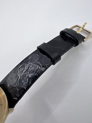 Vintage Rare Thin Omega Deville Gold Plated Guilloché Dial Men’s Watch With Box