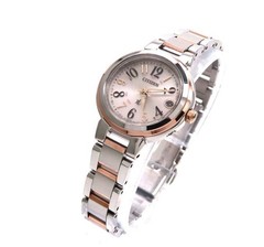 CITIZEN XC Cross Sea ES9434-53X Eco-Drive Solar Radio Ladies Pink Dial GP Combo