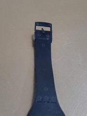 SWATCH Watch TIME IN BLUE GN716 Vintage 2004 Swiss Analog Quartz Day Date 34 mm