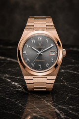 VORENZZO Rose Gold Automatic Watch NH35 Grey Dial Arabic Luxury Men’s 40mm