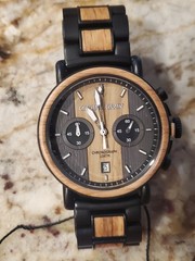 MINT!!! Original Grain Chrono Whiskey Black 44mm MSRP $299 SMOKIN DEAL!!!!