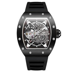 ONOLA Men Full Automatic Self-Wind Watch Mechanical Hollow Skeleton Waterproof