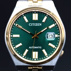 Citizen Tsuyosa 60 Automatic Watch Green Dial Two Tone 40mm NWT NK0024-54X🟢