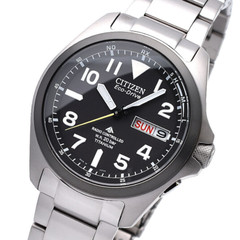 CITIZEN PROMASTER LAND PMD56-2952 Titanium Eco-Drive Solar Black Dial 39mm Watch