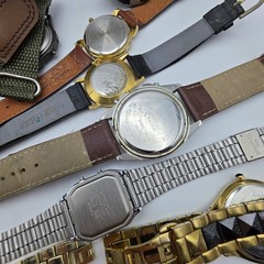 Men’s Watch Lot Parts Repair Untested Digital Quartz Vintage Mixed Brands 1.14 l