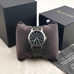 Bulova Men’s 96A259 Military VWI Special Hack Black Dial Automatic Watch 38mm