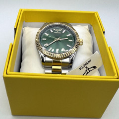 Invicta specialty Men’s Quartz 40 mm Green Dial Two-Tone Watch 69012