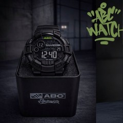 ABC Streetwear Edición Especial Digital Wristwatch Black Water-Resistant Alarm