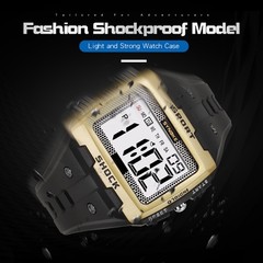 Waterproof Wrist Watch Mens Sports Army Digital Large LED Screen Military Watch