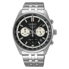 Seiko 41.5mm Essentials Quartz Chronograph 8T63 100M Tachymeter Men’s Watch