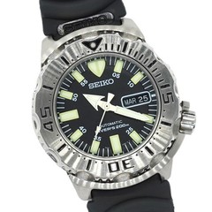 SEIKO Black Monster 7S26-0350 200M Day/Date 42mm Automatic Men’s From JAPAN Z452