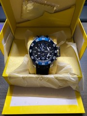 Invicta I-Force 19252 Quartz Chronograph Blue Bezel 51mm Watch (Dead Battery)