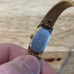 Vintage Seiko Quartz Watch Womens 13mm Gold Tone 2120-6319 Needs Battery