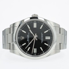 Rolex Oyster Perpetual 41 Black Stick Dial Automatic Stainless Steel 124300