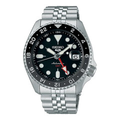 Seiko 5 Sports SSK001K1 SKX Sports Style GMT Black Grape Automatic Black Dial
