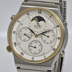 Seiko 7A48-7000 Moon Phase Chronograph Quartz Men’s Watch Cal.7A48 Japan