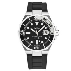Paul Picot Men’s ‘Yachtman Club’ Black Dial Automatic Watch P1251NBL.SG.3614CM00