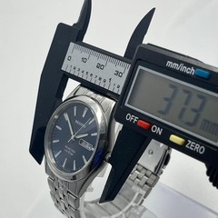 Citizen Regno Solar-Tech E101 Quartz Mens Navy Dial Watch Japan