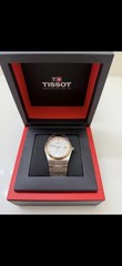 Tissot PRX Powermatic 80 Two-Tone 40mm White Dial Auto Date 100m Box