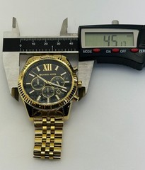 MICHAEL KORS MK8286 Lexington Chronograph Black Dial Gold-Tone Watch