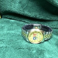IMAGE WATCHES INC Model 300 Gold Dial Gold & Silver Wristwatch Box & Papers