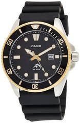 Casio Men’s Diver-style quartz resin belt black MDV-106G-1AVCF