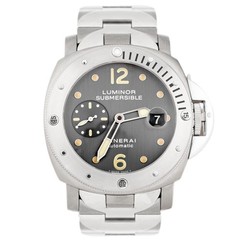 Panerai Luminor Submersible Titanium Stainless Steel Gray Dial 44mm Pam00170