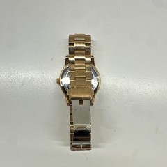 Michael Kors Women’s Gold Tone Quartz Analog Logo Dial 39mm Gem Bezel Watch