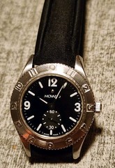 Movado Ladies Stainless Wrist Watch Black Dial Ref. 84 E9 1860 ~New Battery~