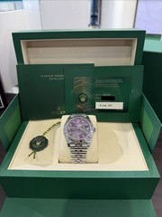 2021 Rolex Datejust 126334 Rhodium Diamond Dial SS Fluted Jubilee FULL SET!!41mm