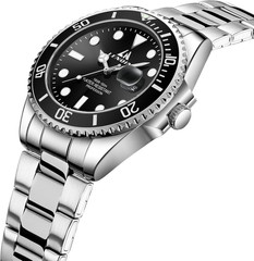 LN LENQIN Mens Watches Stainless Steel Waterproof Analog Quartz Watch for Men wi