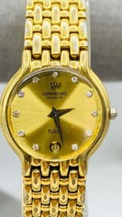 Ladie Vintage Raymond Weil 18k Gold Electroplated Geneve Fidelio 4702 32mm Watch