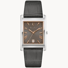 Bulova Men’s Sutton Date Indicator Quartz Gray Watch 29MM 96B443