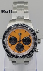 RollsTimi RT7931 VK63 Quartz Stainless Steel Chronograph Watch. US Seller!!!!