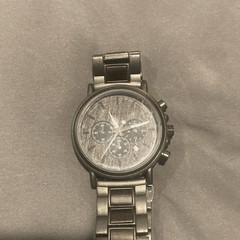 BOBO BIRD Men’s Black Quartz Chronograph Date 24H Wood Grain Dial Watch