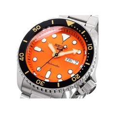 Seiko 5 Sports Orange Sunray Dial With Gold/ Black Accents Men’s Watch SRPD59K1