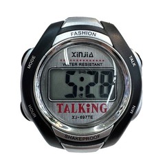 Xinjia English Talking Watch Digital Voice Sports Watch with Alarm