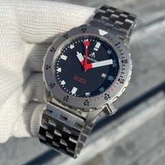 Steeldive Steelflier SF752, Black, NH35, Sapphire, Lume, Diving, Bracelet, BNIB