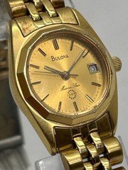 Bulova 92G25 Ladies Watch Gold Tone Stainless Steel Watch (NJL025228)