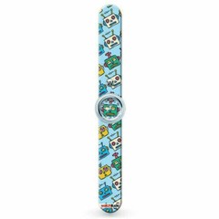 #355 Watchitude – Robots Splash-Proof Kid’s Slap On Pull Off Slap Watch