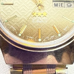 Vintage Orient Crystal 3 Star Automatic Two Tone Dial Day/Date 36mm Men’s Watch
