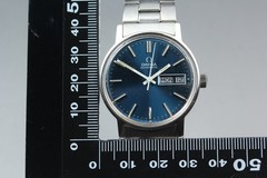 1972 Near MINT OMEGA Geneve 35mm 166.0117 Automatic Navy Dial Men’s Vintage