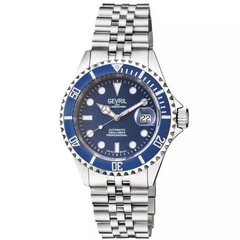 Men’s Gevril Wall Street Ceramic Bezel Swiss Automatic Watch (4851B)